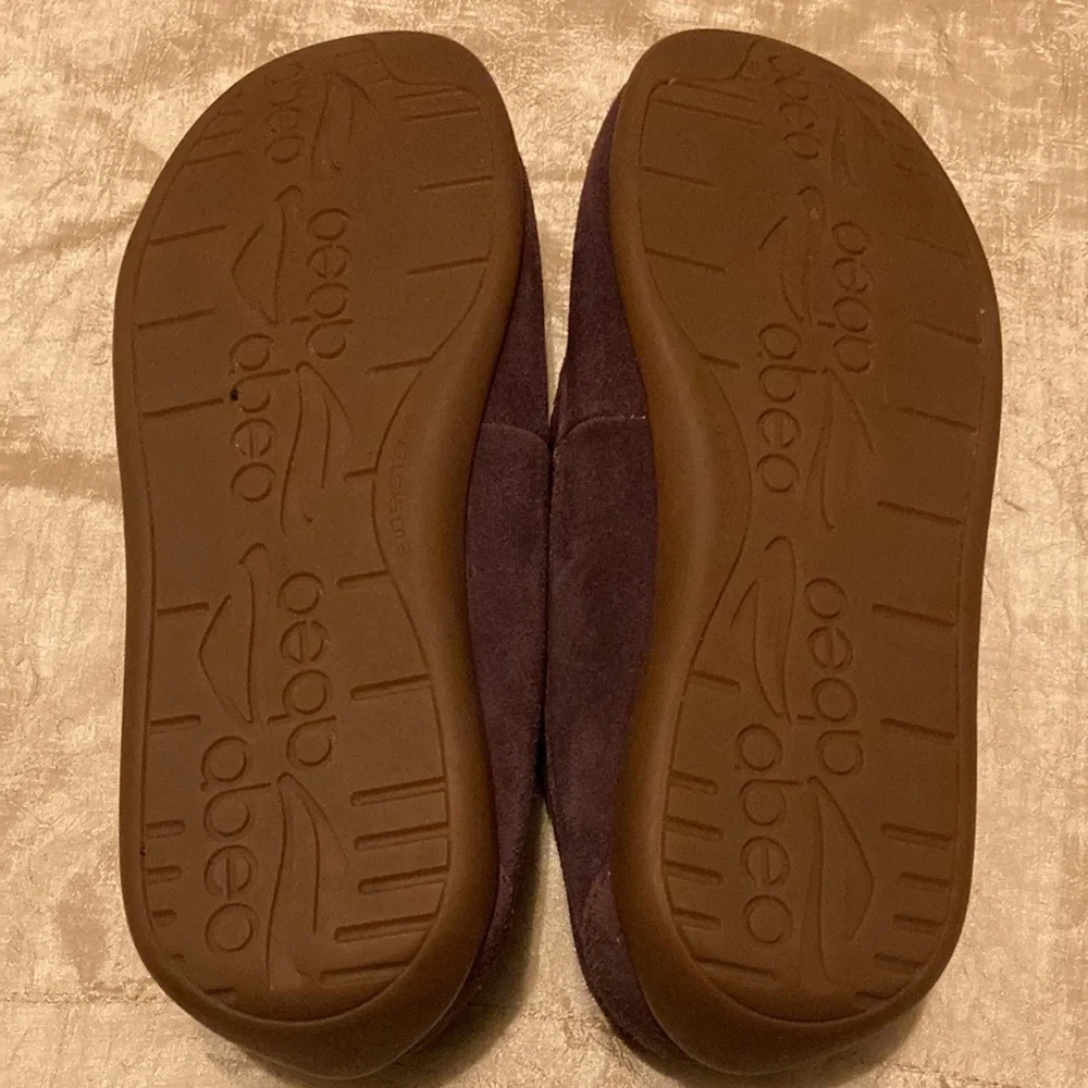 ABEO B.I.O.SYSTEM Sheepskin Loafers ALVENA Purple Suede